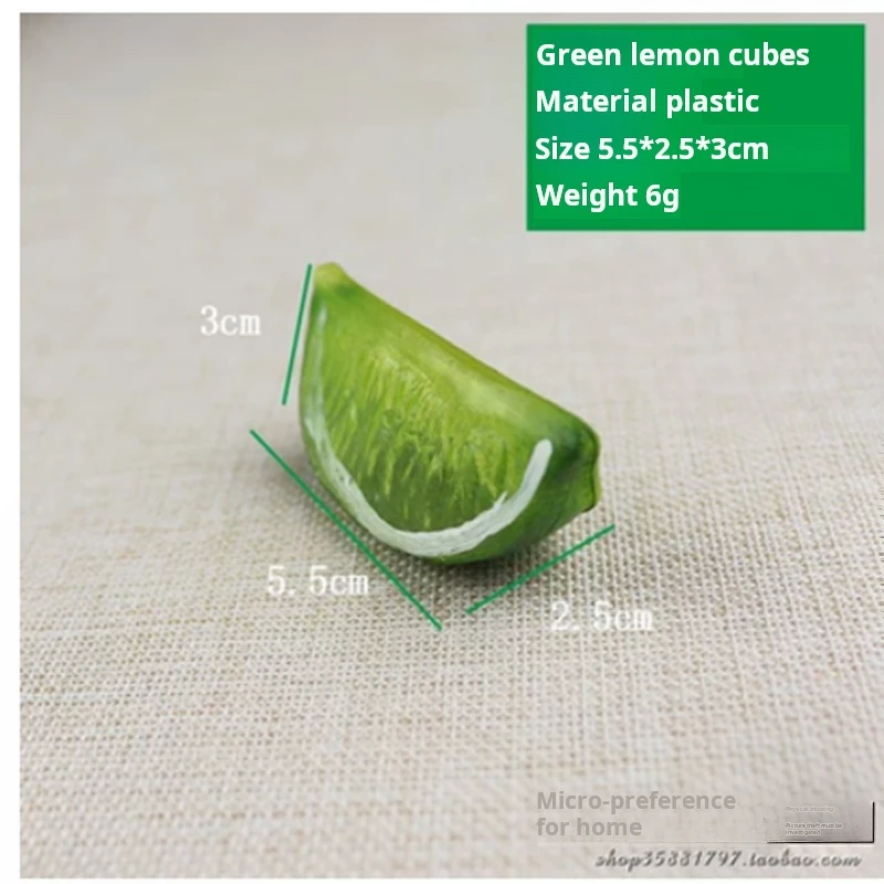 Premium Simulation Lemon Slices Decorative Fruit Pieces for Home Accents Props Collectibles and Toys