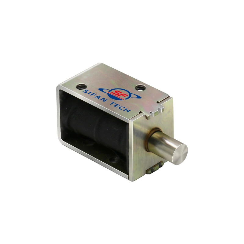 solenoids long stroke solenoid push ac heavy duty magnetic push latch solenoid for cabinets DC 24 V  Mini electromagnet
