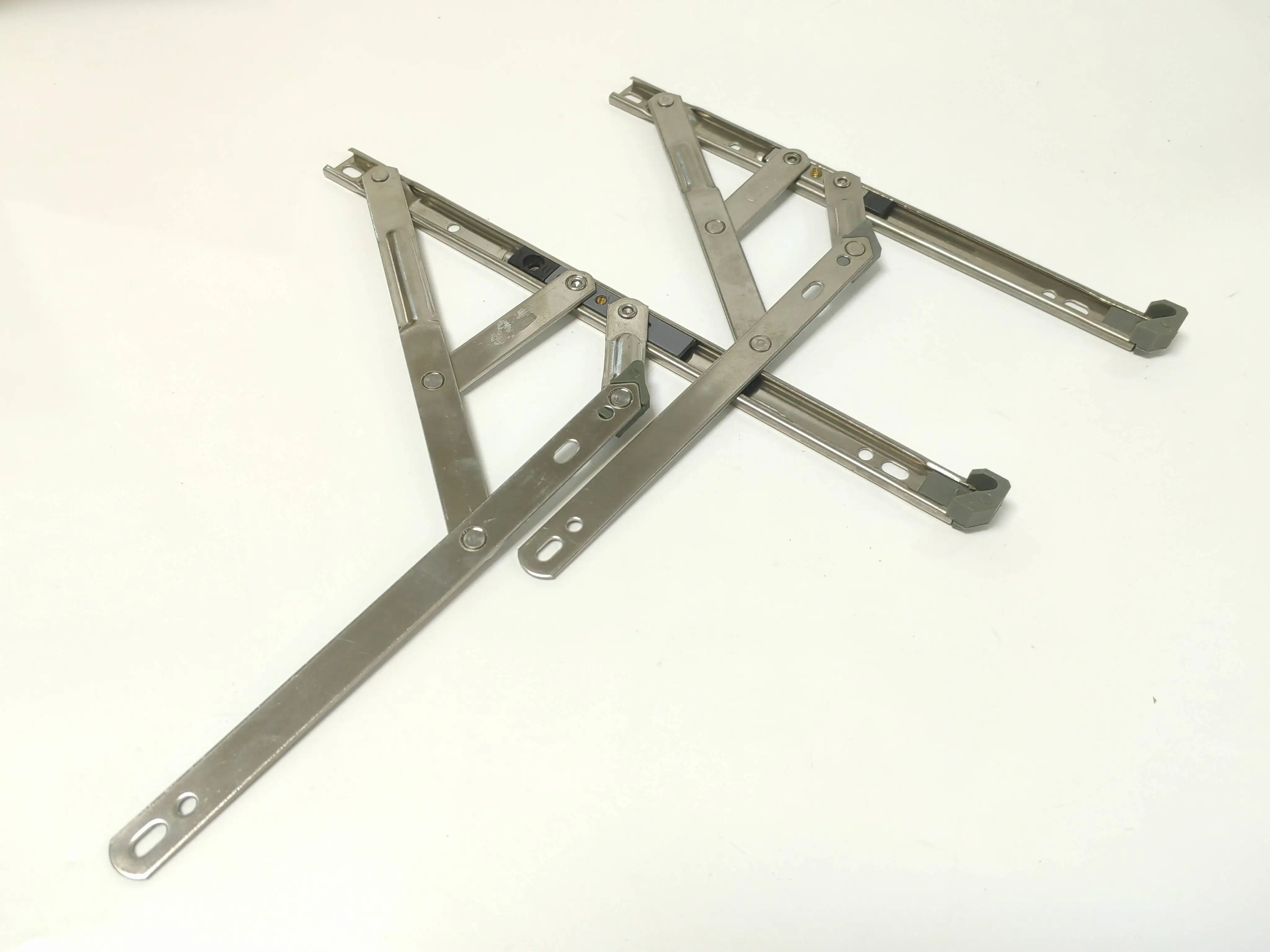 Heavy-Duty UPVC Window Casement Hinge 4-Bar Stainless Steel Friction Stay with round Square Groove Available in Aluminium Brass