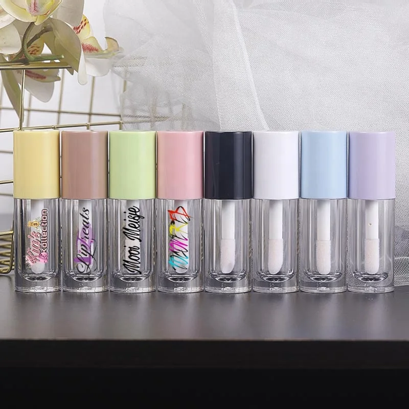 RTS 5ML 6ML 6.5ml 8ml 10ml Big Brush Lip Gloss Wand Tubes Brush tip lip gloss tubes