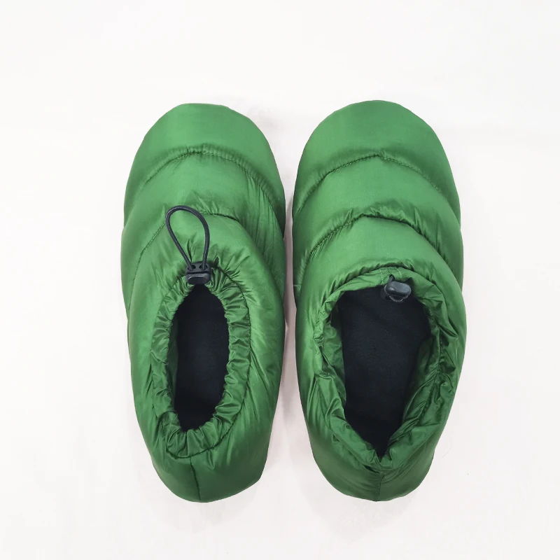 Winter Indoor Ultralight Down Slippers Women Mens Soft Warm Quilted Antiskid Slip-On Down Slippers Shoes