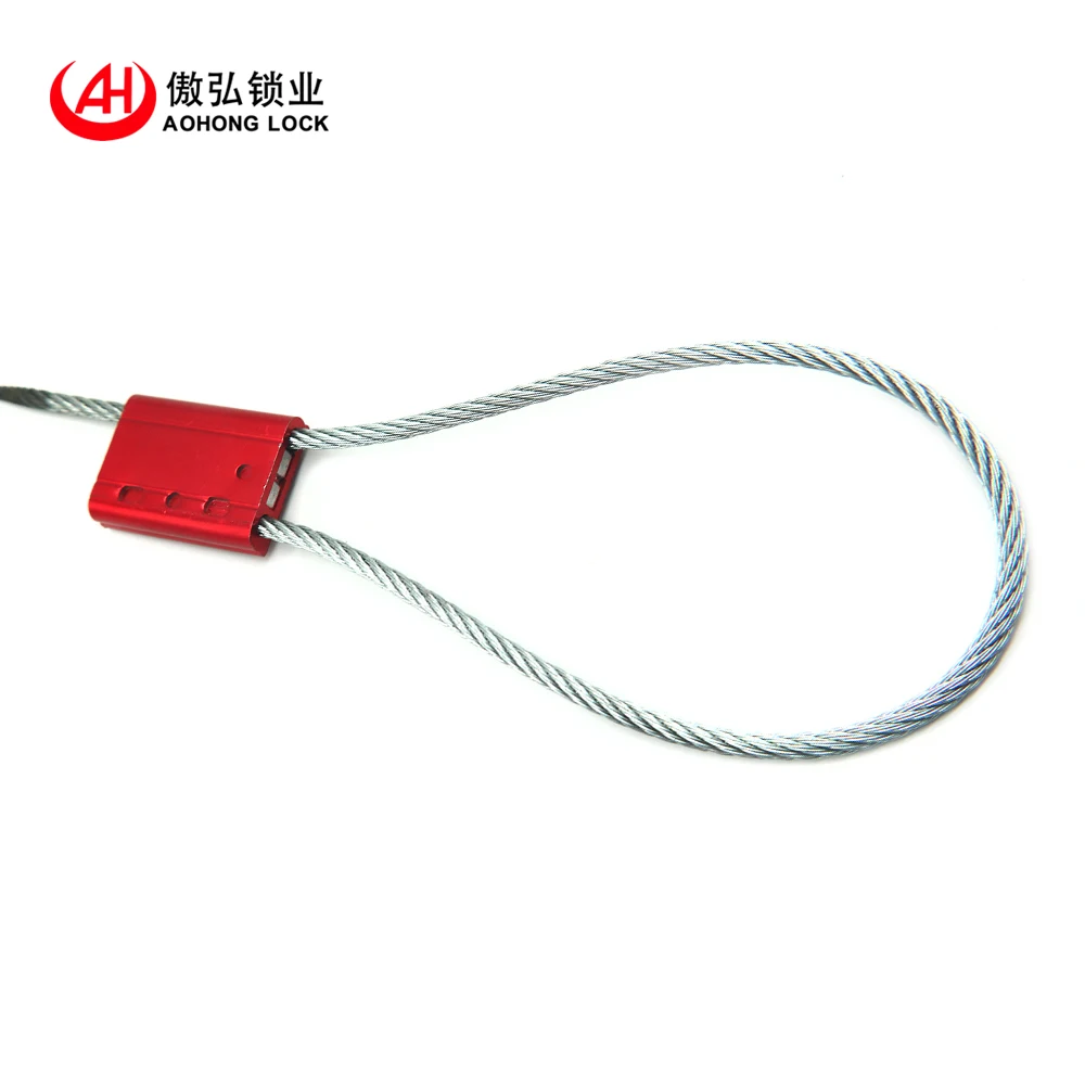 high security tamper evident Aluminium Alloy wire cable seal for truck containers
