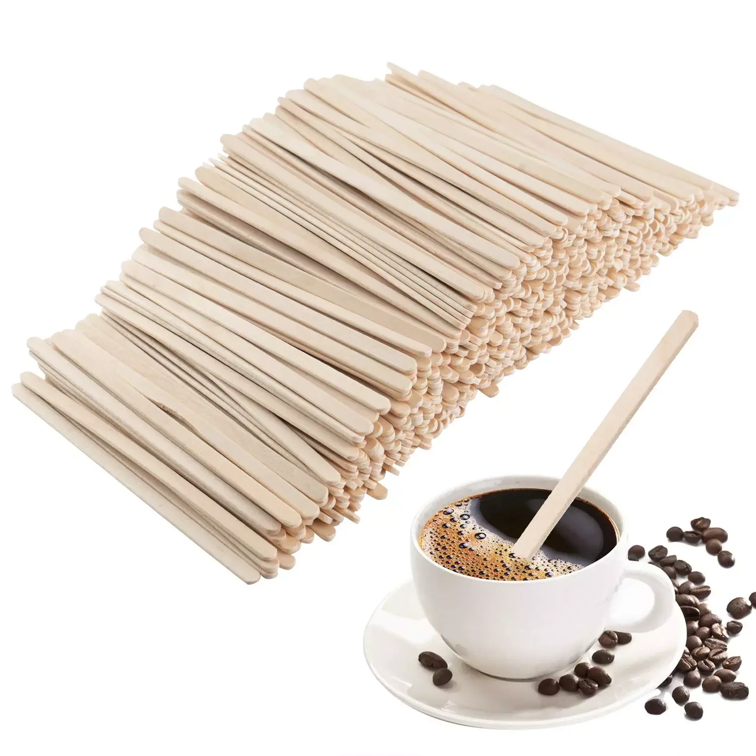 Disposable Coffee Stirrer Wooden Stick For Cafe Household Travel