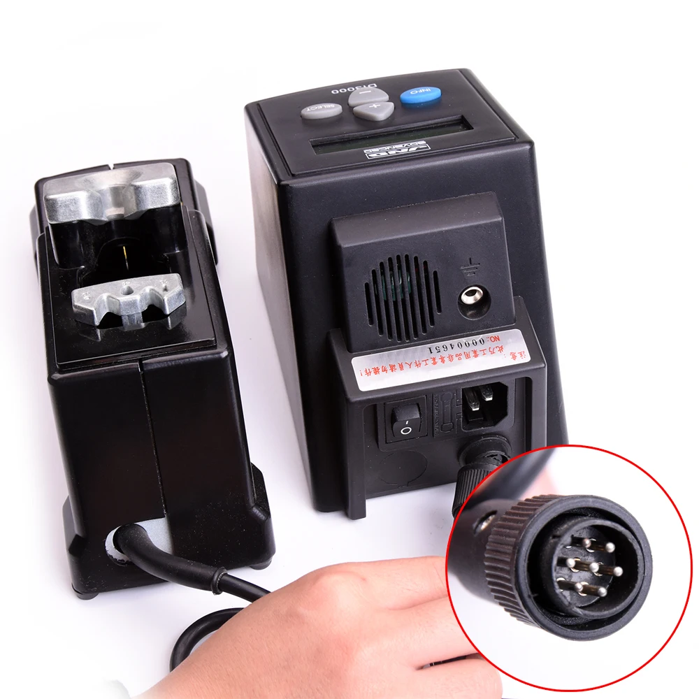 KNOKOO 75W DI3000 ESD Safe Digital Display Intelligent Temperature Control Smd Reworking Soldering Station with C245 Solder Tips