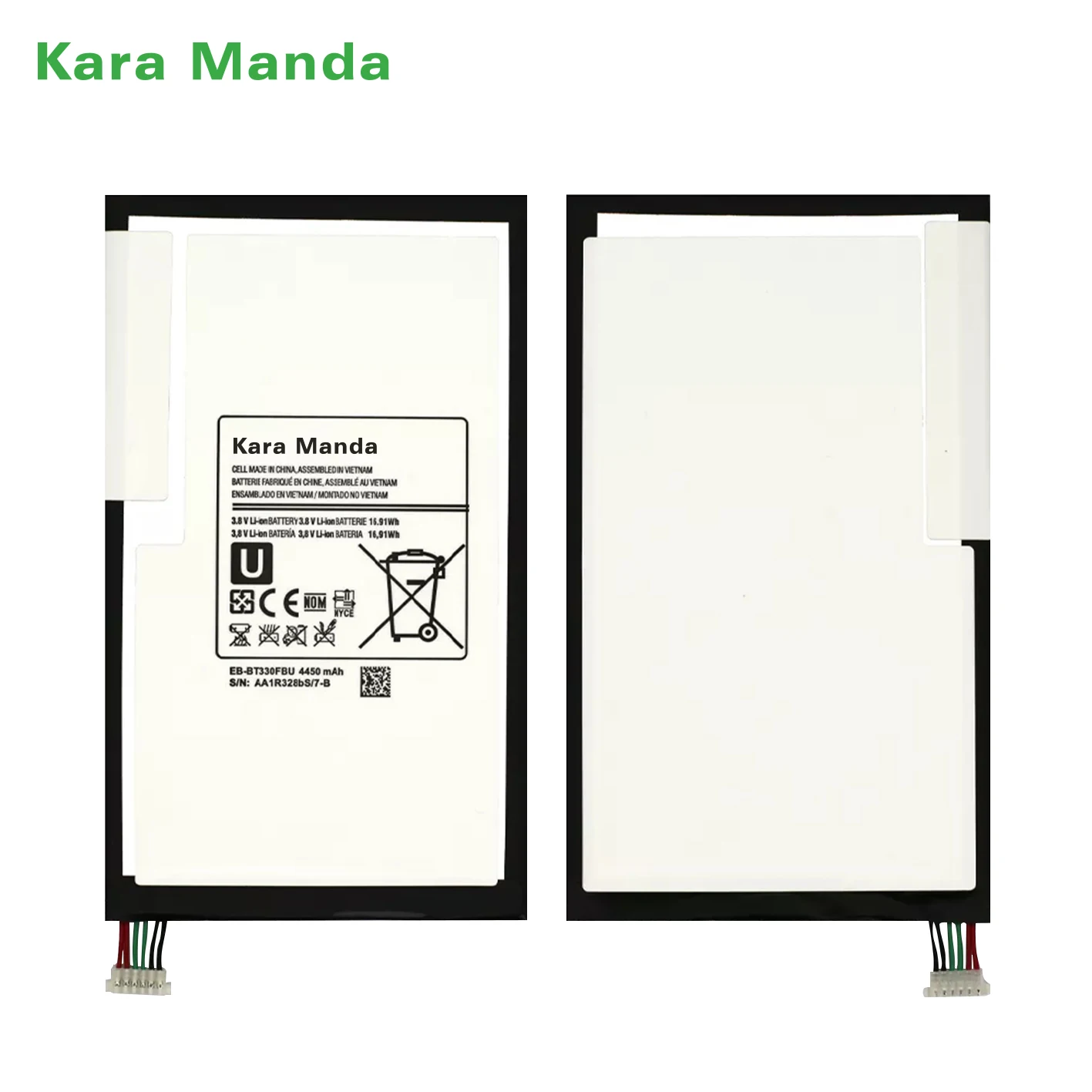 Kara Manda EB-BT330FBU Li-ion Replacement Battery for Samsung Tab 4 8.0 Inch 2014 T330 T331 T335 EB-BT330FBE