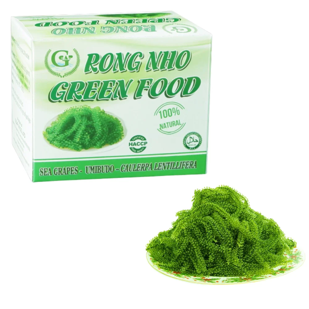High Quality 100% Natural Dehydrated Sea Grapes Extract Nori Seaweed ISO Certification Halal Certified Longevity Dried Sea Grape