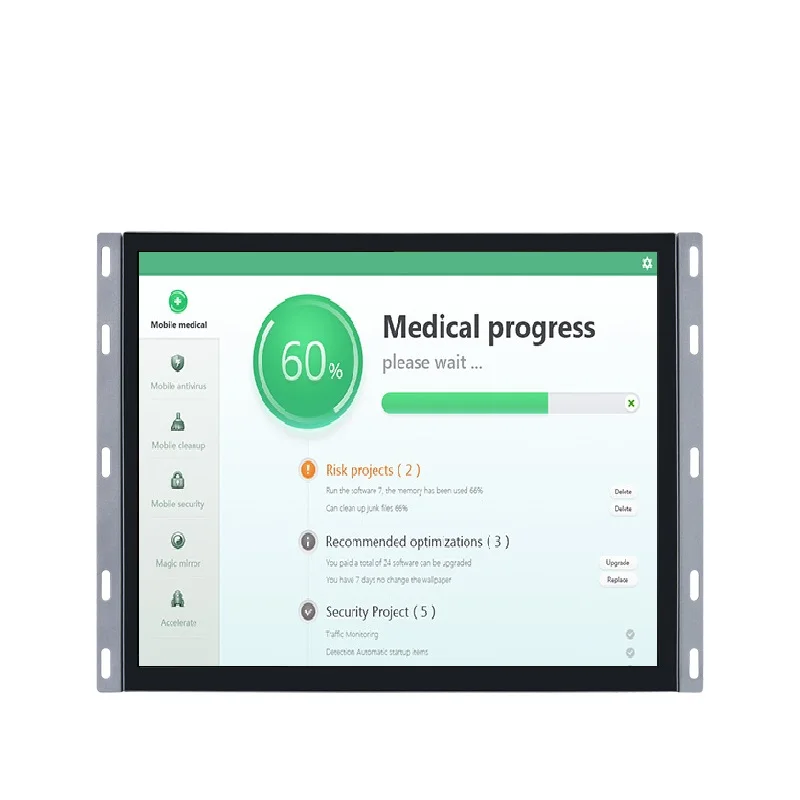 Manufacturer wall mount monitor 19 inch touch display monitor with wifi