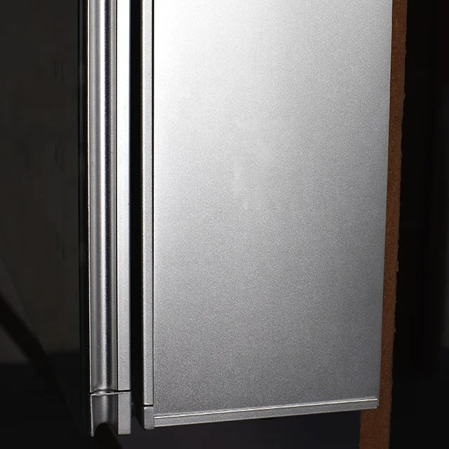 Large Rectangle Frameless Smart Shaver Socket Anti Fog  LED Light Bathroom Mirror Cabinet