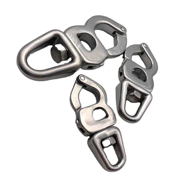 Marine hardware bow shackle stainless steel shackle 8 shape swivel shackle