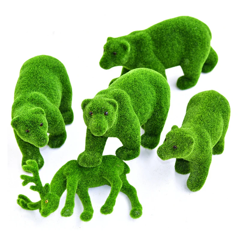 Outdoor Indoor Artificial Topiary Grass Various Animal Sculpture Green Animal Sculpture For Garden Decoration