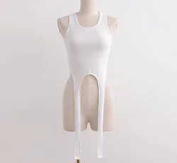 Runwaylover 358 Sleeveless Ladies Fashion Slim Crop Tops