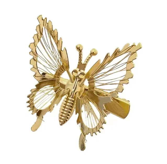 Super fairy side moving butterfly hair clip, antique style hair clip with wings and small clip headband