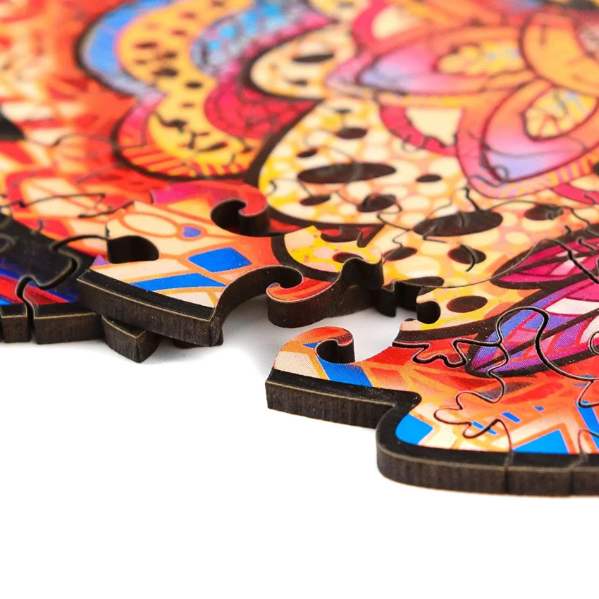 
Wooden Puzzles Unique Shape Puzzle Pieces Best Gift For Family Game Collection A4 