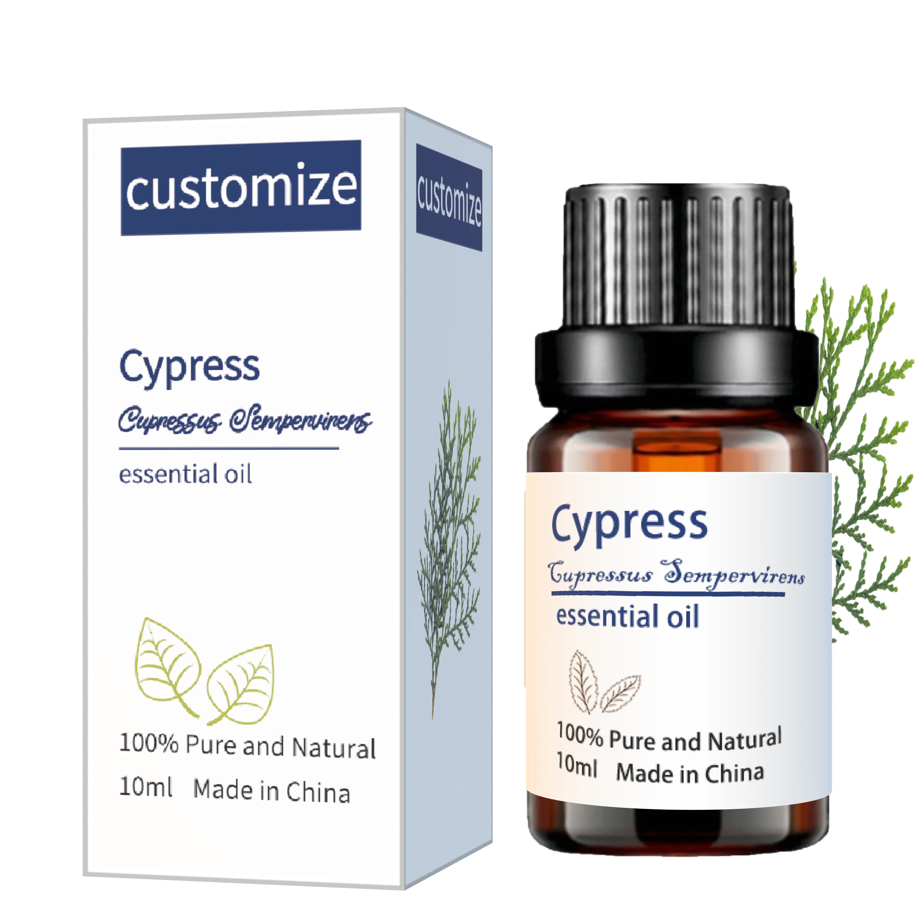 100% Natural Pure Cypress Essential Oil Private Label 10ml Organic Oil Essential Oil Wholesale