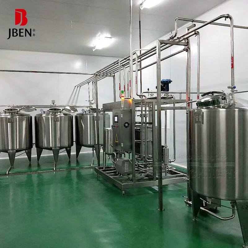 
Complete UHT whole milk processing and packaging machine / almond milk processing plant / coconut milk processing plant 