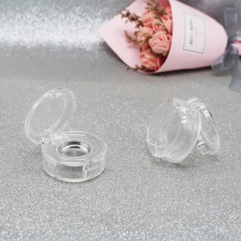 multiple colors Square Empty Plastic Powder Compact Case  0.5g Container Custom Logo Eye shadow box Printing Accept