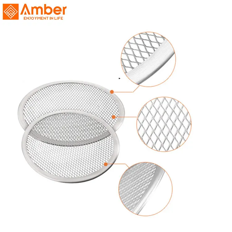 Кухонные инструменты Для Выпечки Пиццы антипригарный экран для пиццы противень для выпечки металлическая сетка бесшовная алюминиевая металлическая сетка