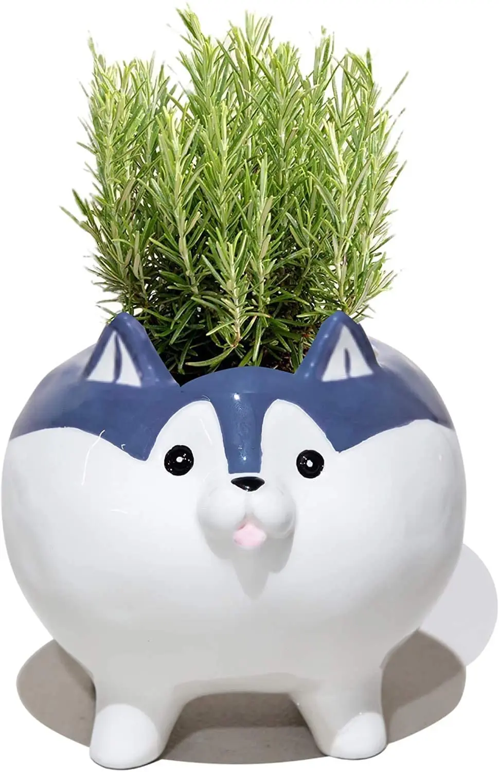 Animal Succulent Plant Pots, Buymax Mini Doggy Shape Succulent Planter Handmade Ceramic Plant Pot - Cute Dog Planter for Plants