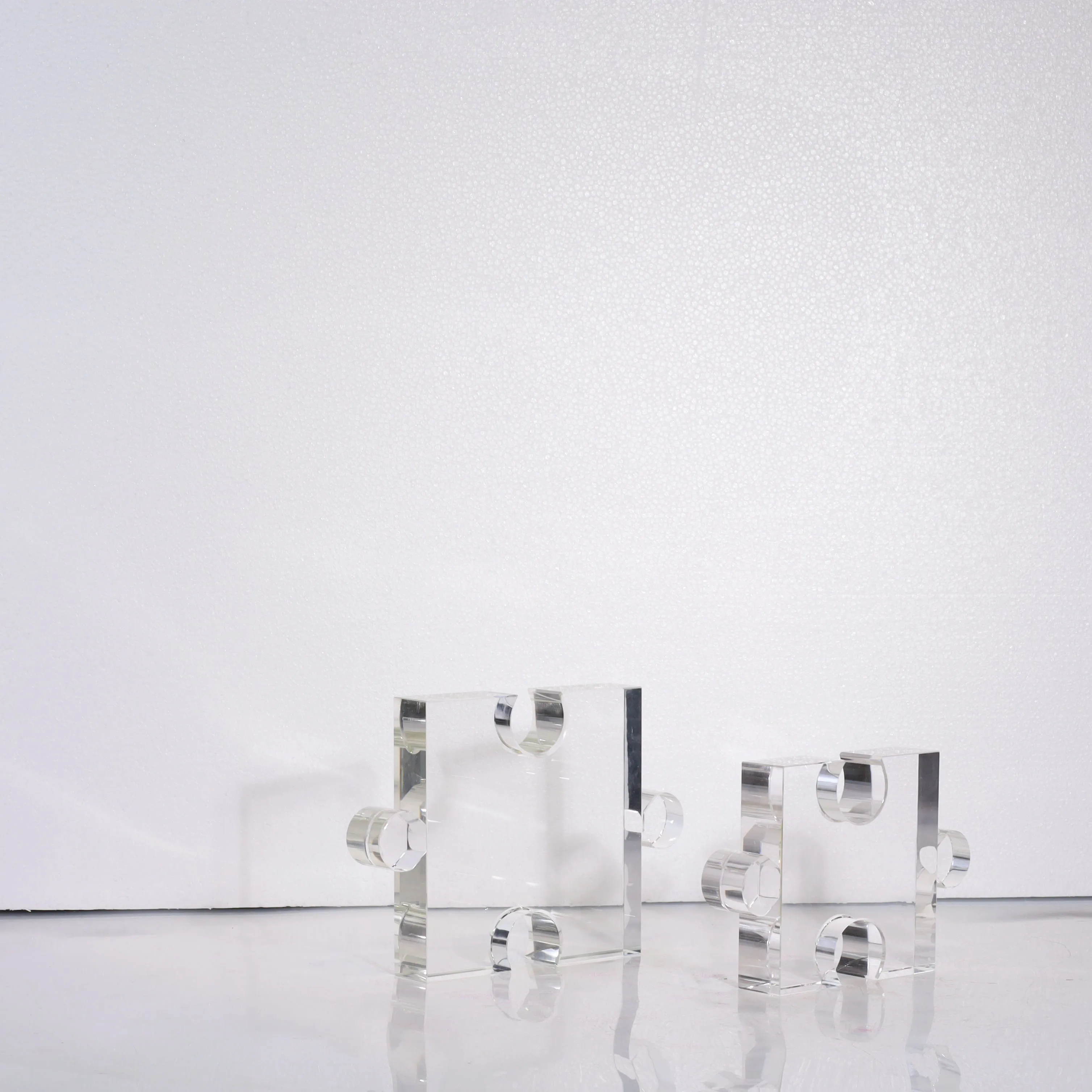 Three-dimensional geometric puzzle crystal ornaments clear crystal ornaments