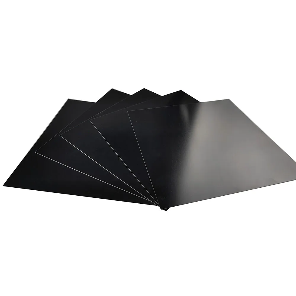 Black Blank Perforated Panel Aluminum Nameplates Tags Anodized White Laser Engraving Plate Material Aluminum Metal Sheets Plates