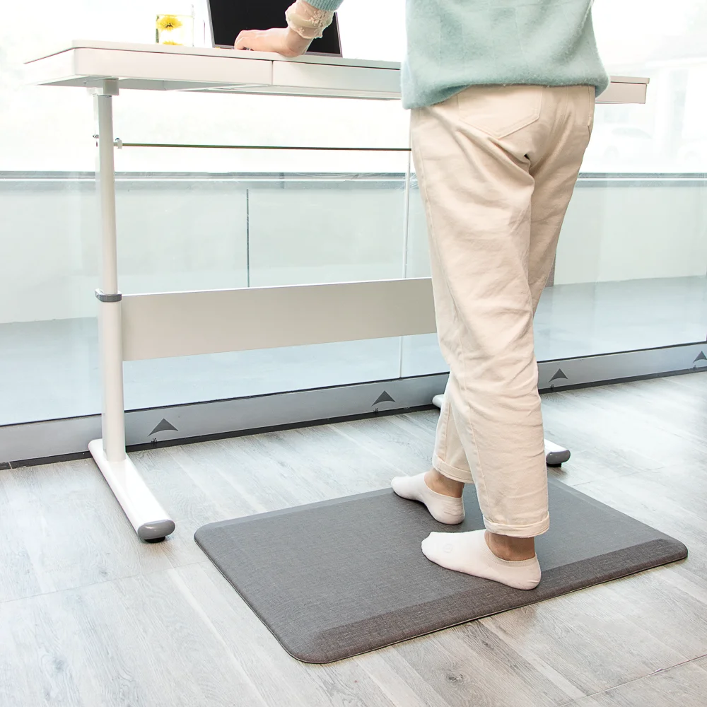 Wholesale 20 x 30 inch Modern Anti-Fatigue Floor Mat Washable Rubber PU Material for Standing Desks
