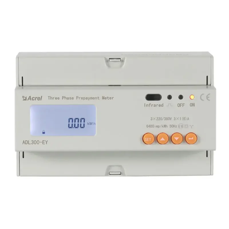 Acrel ADL300-EY smart prepaid electricity meter with RS485 din rail installation IoT cloud platform