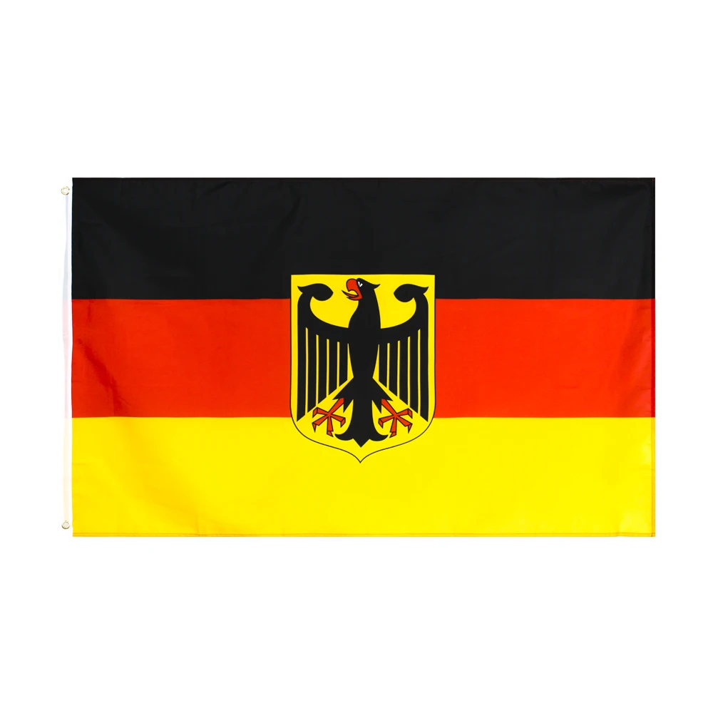 Ready to Ship 100% Polyester 3x5ft Stock German State Ensign Germany Eagle Flag