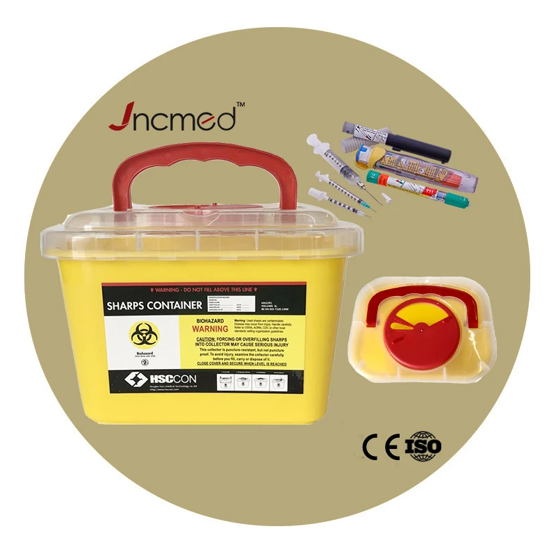 Hospital Use  Medical waste box disposable sharp container 5L sharps containers