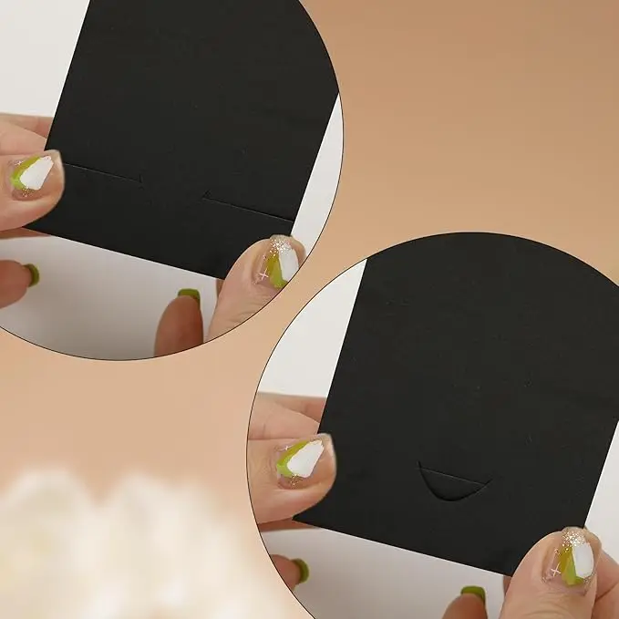 Custom Earring Display Cards White Standing Jewelry Display Cards Jewelry Holder Cards for Small Business Jewelry Supplies