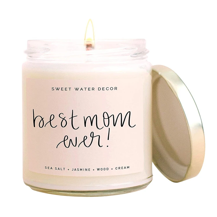 Custom Logo Colored Decorative Frosted Luxury Empty Candle Jar With Lid And Gift Box