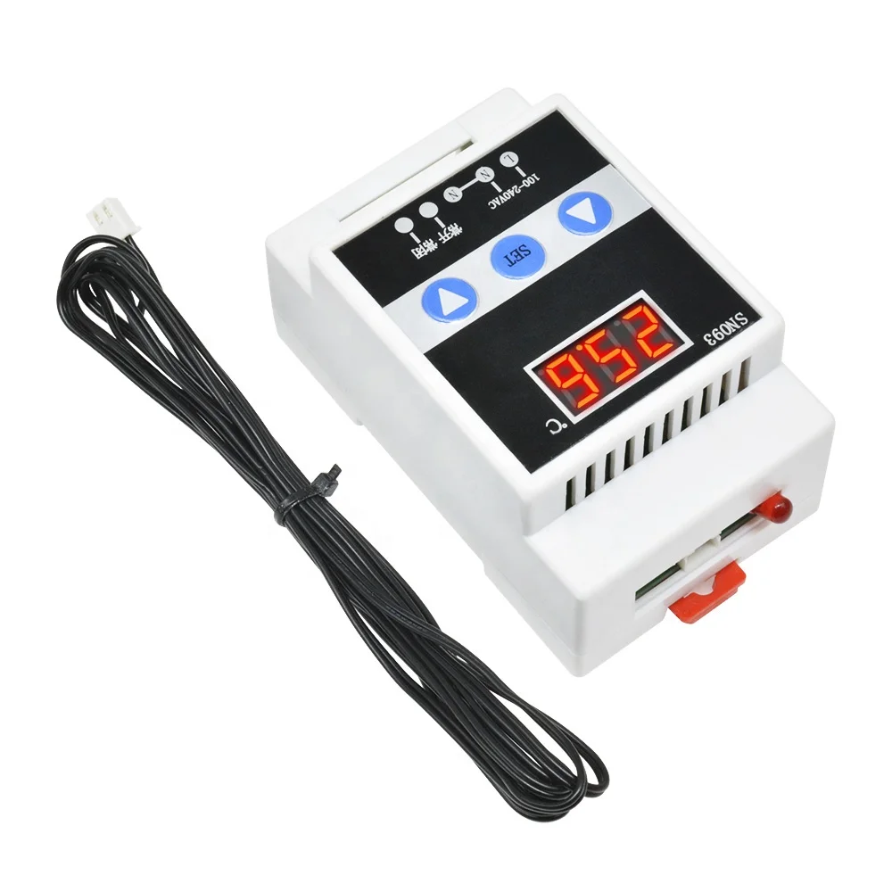 Цифровой направляющий термостат для охлаждения, 110-250 В переменного тока