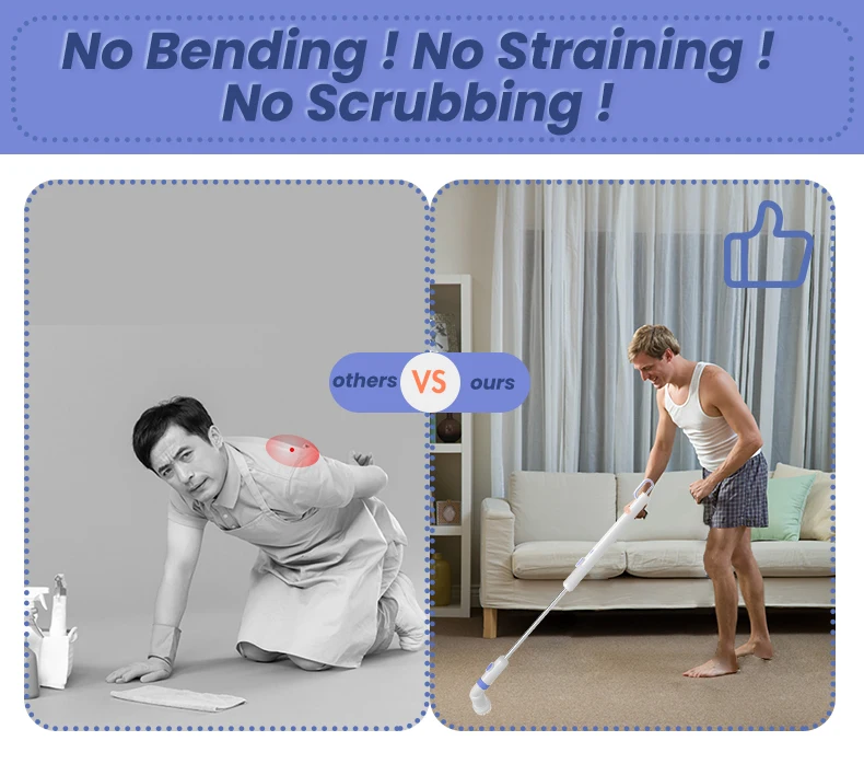 3.6V Li-ion electric spin floor dish bathroom power scrubber brush for kitchen bathroom wall