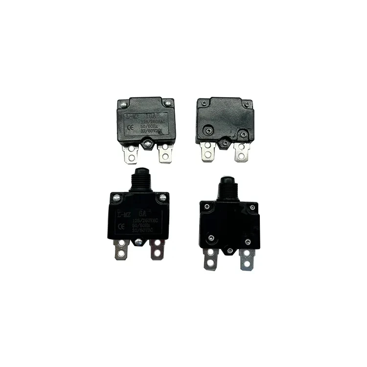 Over Current Protection DC Motor Thermal Circuit Breaker Switch 5A 10A 20A 25A Miniature Resettable Overload Protector Switch