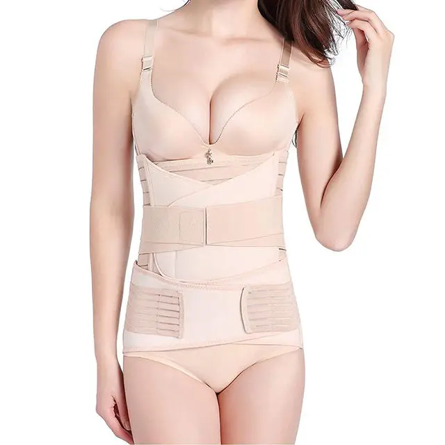cheap 2024Hot Sale High Waist Postpartum Corset Body Shaper Girdle Pelvic Underwear