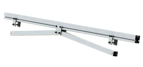 Aluminum ground mounting solar system with ground screw pile