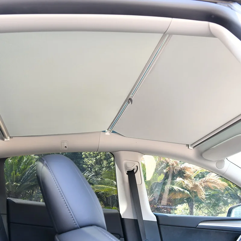 2024 Car interior accessories upgraded sun shade uv protection sunshade sunroof for tesla model 3 model Y