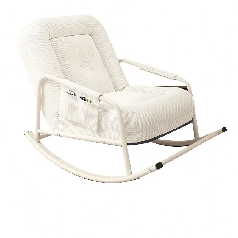 Minimal Cheap Rocking Chair High Back Swivel Ergonomic Mesh Chair Rocking Office Chairs With Metal Base
