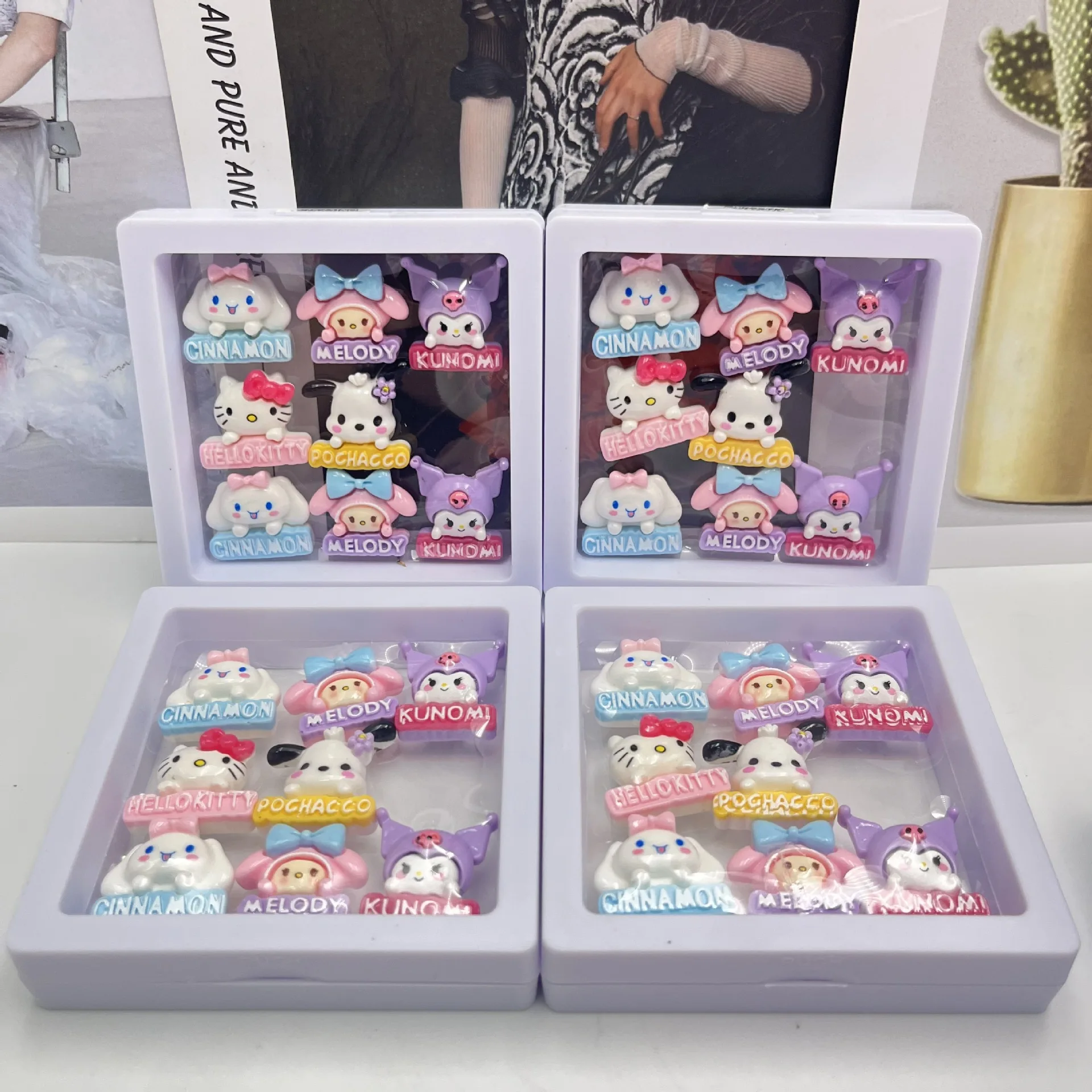 (Hot Selling)Cartoon 3D Kuromi KT Stickers Lovely Vinyl Anime DIY Stickers for Decoration