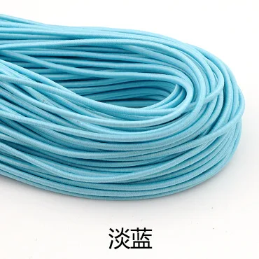 1mm 2mm 2.5mm  high strength colorful round elastic cord rope rubber latex for clothes decoration chairs Stretch string
