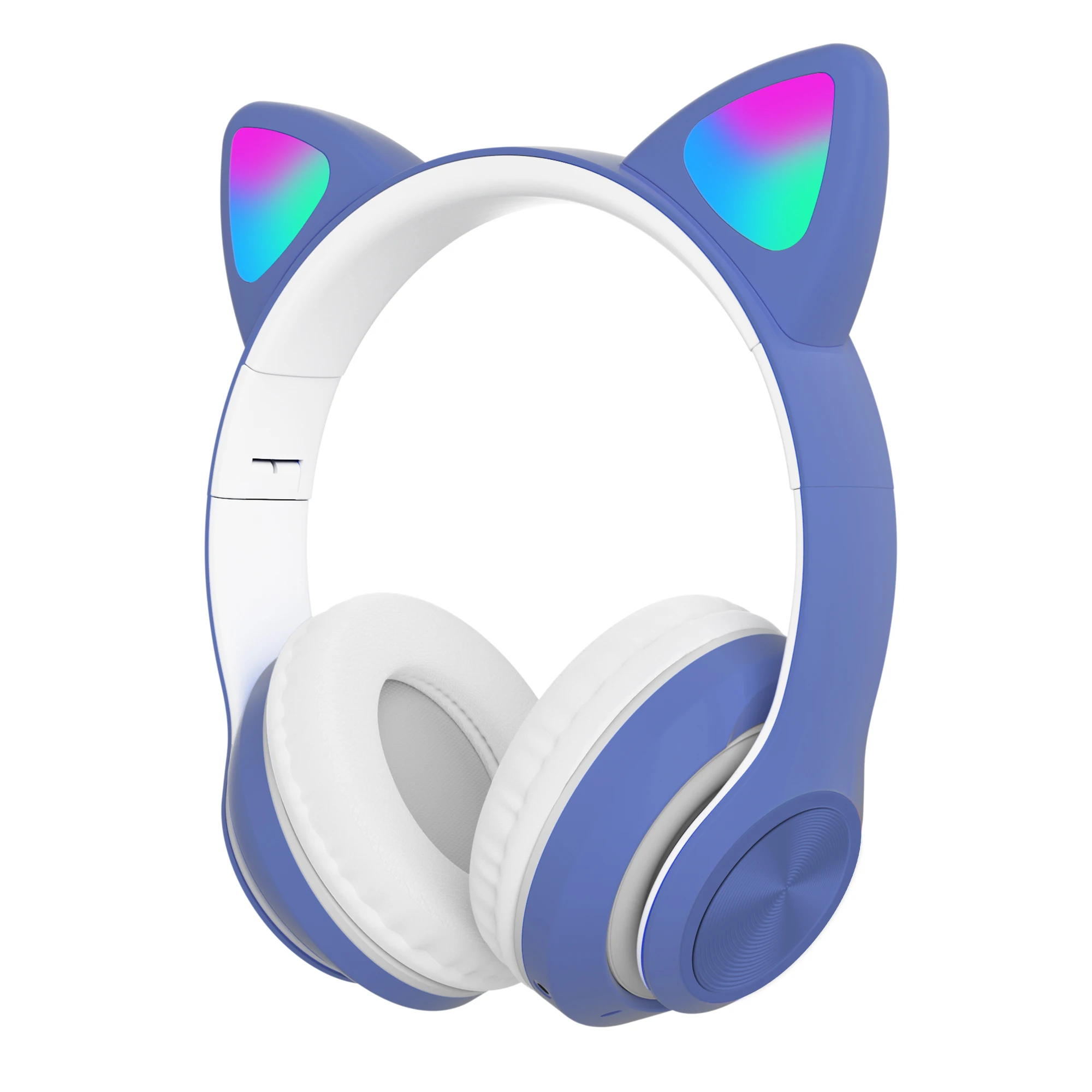 Наушники с кошачьими ушами BT V5.0 игровая стереогарнитура наушники беспроводные RGB-подсветкой