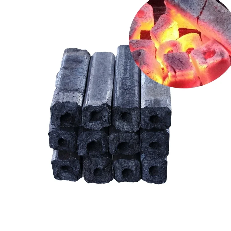 Высококачественный бездымный уголь для барбекю, древесный уголь из древесных опилок, брикетный уголь