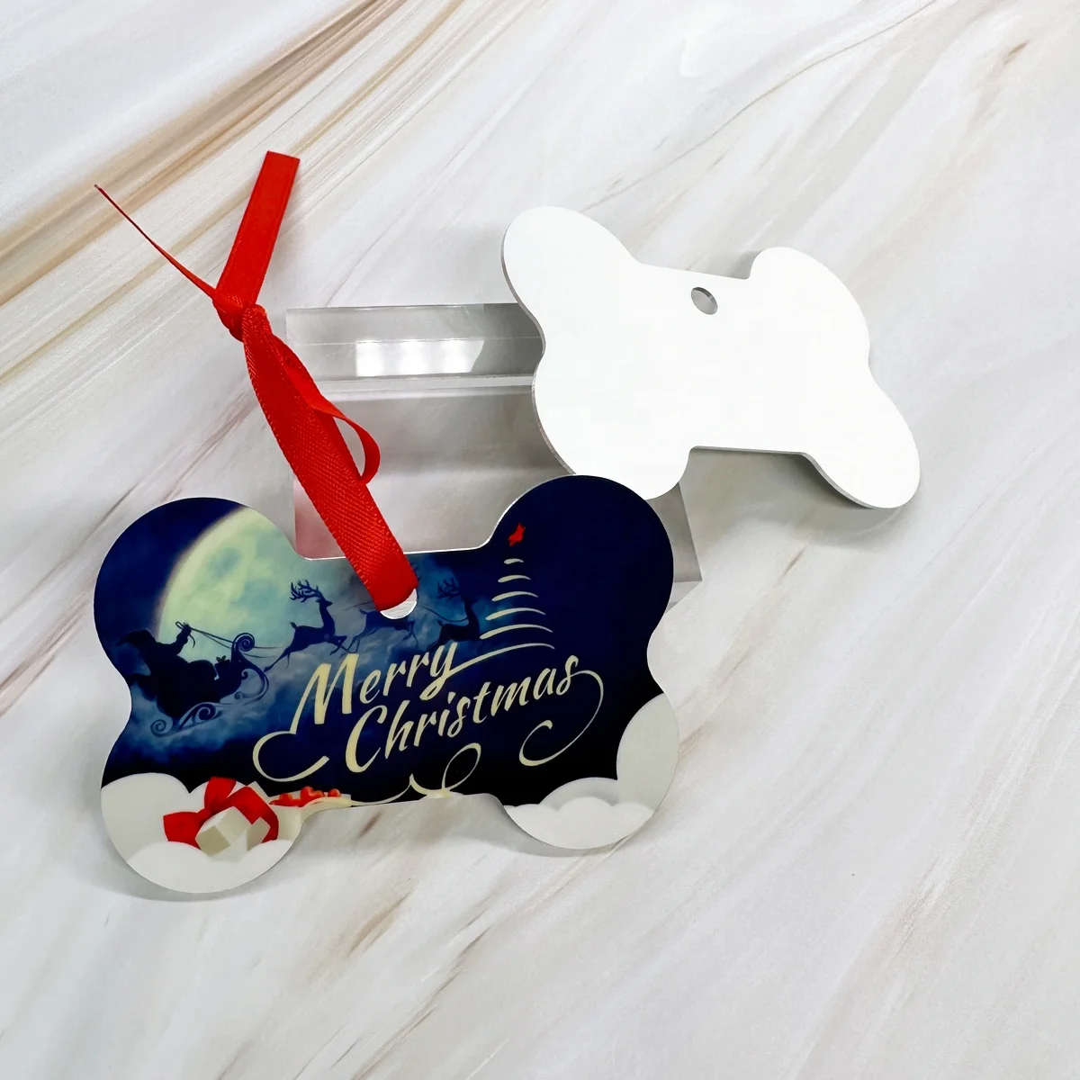 BEAUTYSUB Longstar HD Sublimation aluminum Ornament white heat transfer photo printable metal coating blanks Cut by CNC router