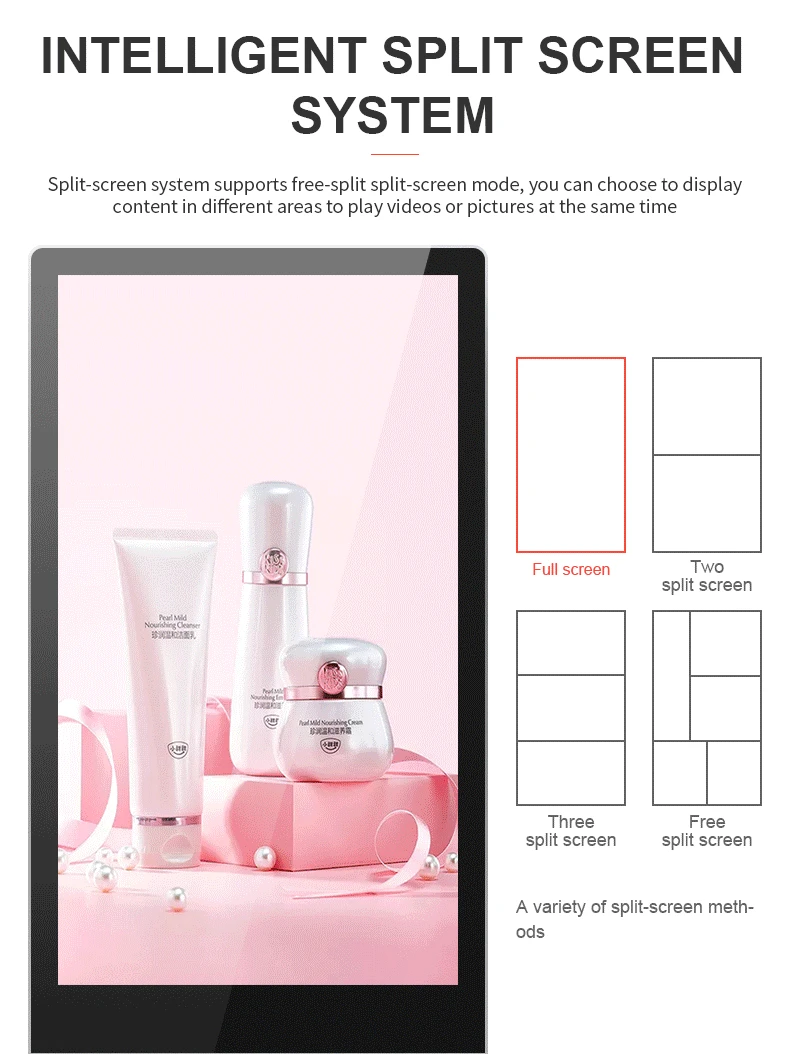 Digital Signage 43 49 55 65 inch Metal Advertising Equipment Commercial LCD touch Screen floor Stand Advertising Touch Display