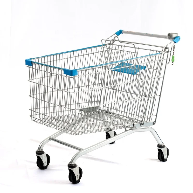 Тележки для покупок в супермаркете 160L стиле Кэдди хорошее качество распродажа Франции