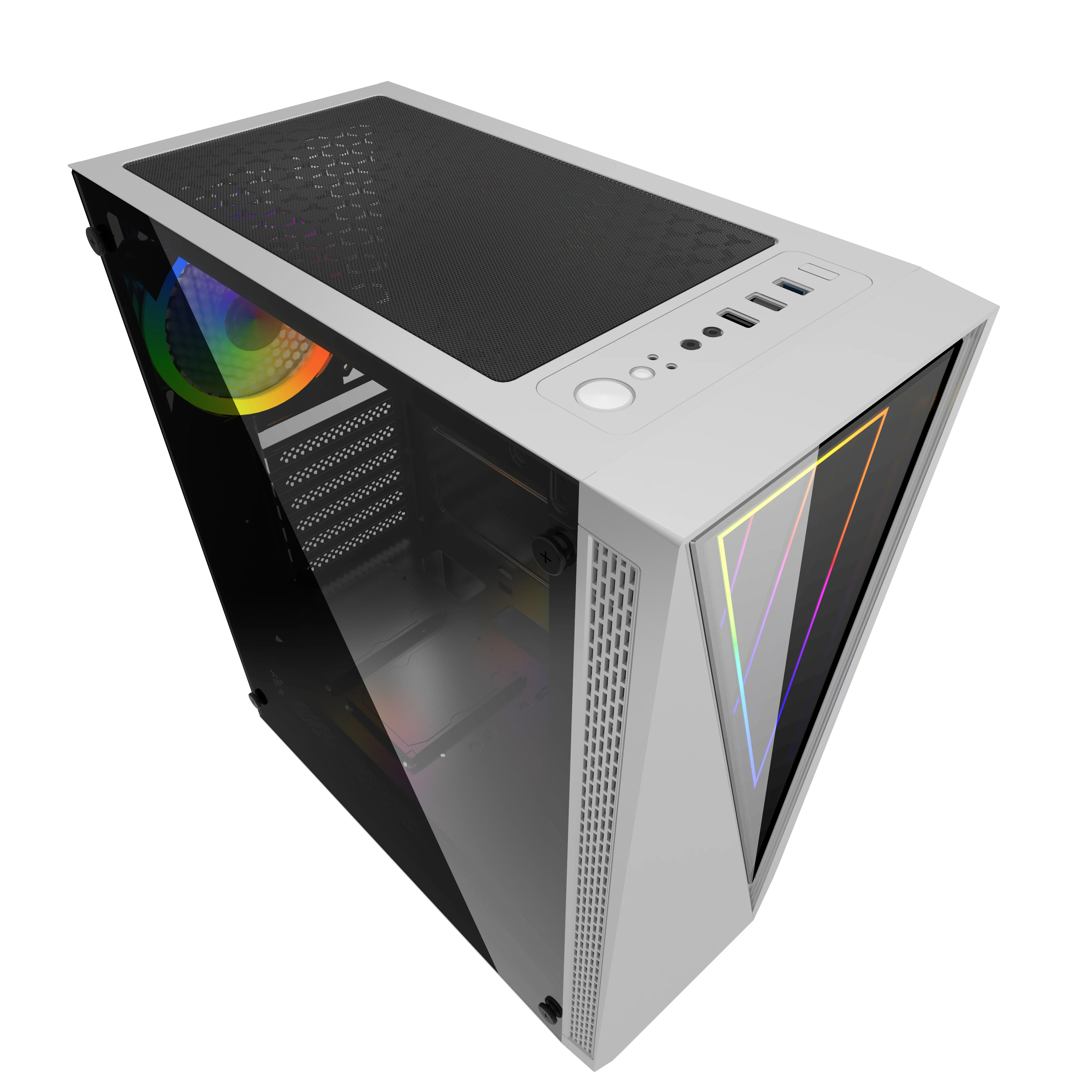  Высококачественный чехол для игрового компьютера со светодиодной лентой ATX RGB корпус ПК
