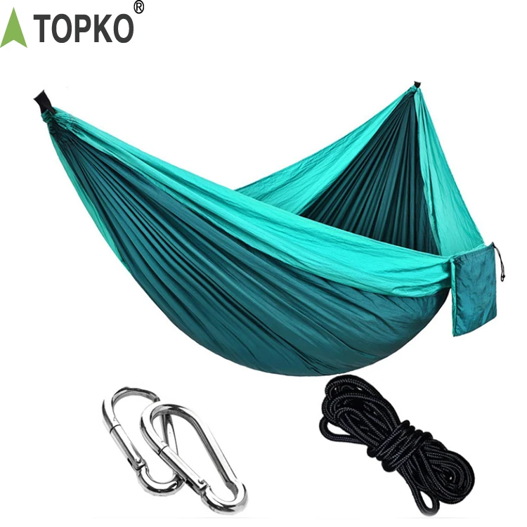 TOPKO Hot Selling Camping Accessories Portable Kids Hammock Travel Outdoor Tree Hammocks  for Outdoor Beach