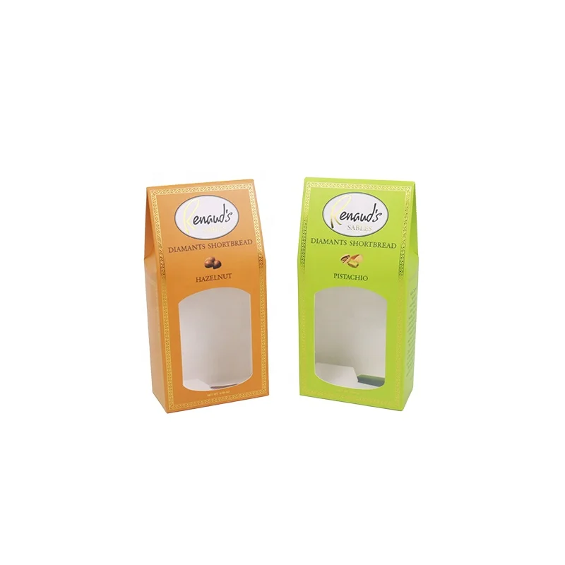 Customized Packing Apple Pie Food Box Free Design Folding Pillow Box Kraft Paper Packaging Box