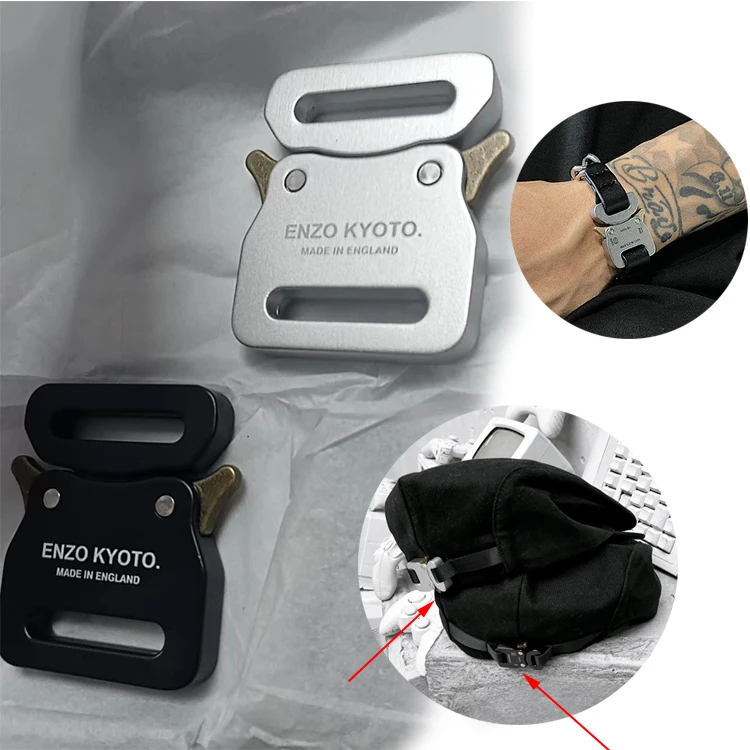 3/4 inch metal buckle for hats and shoes mini Quick Release Buckle for Bracelet and garment 1 inch metal cap buckle