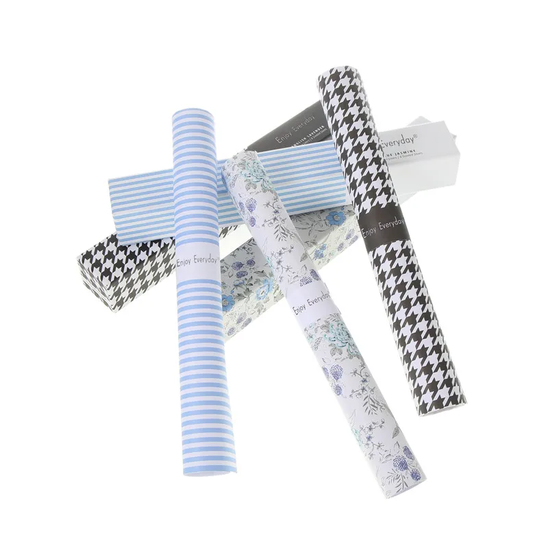 Shrink Packed Long Lasting Free Ink Flavor Scented Shelf Paper Liners Home Fragrance Closet Aroma Drawer Liners