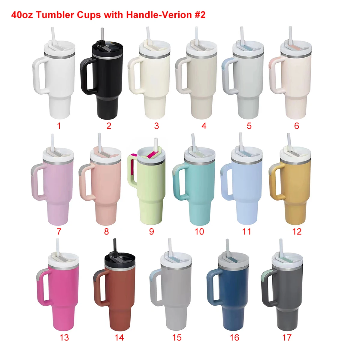 Кружка-тумблер с двойной стенкой из нержавеющей стали, 40 унций